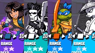 TMNT Shredder’s Revenge Dimension ShellshockAll Characters Unlockable Colors [upl. by Lilybel]