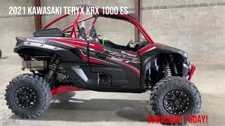 2021 Kawasaki Teryx KRX 1000 es Fox live Valve Walk around and inside view Foothills Motorsports [upl. by Gally]