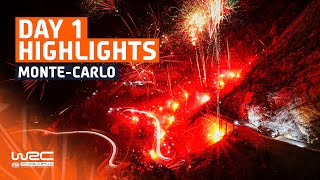 Day 1 Highlights  WRC Rallye MonteCarlo 2024 [upl. by Noby]