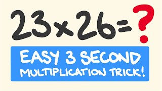 Math trick  multiplication of numbers in their twenties [upl. by Hajan]