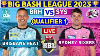 🔴Live Sydney Sixers vs Brisbane Heat  BRH vs SYS Live Qualifier Match T20 Big Bash League 202324 [upl. by Melise612]