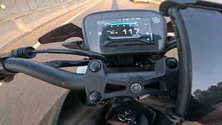 Stock Yamaha Mt 125 top speed [upl. by Esikram933]