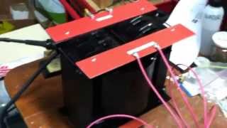 HOMEBREW 3500V at 25A CCORE HIGH VOLTAGE TRANSFORMER [upl. by Elita]