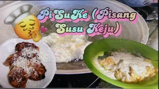 Masak jemput jemput pisang keju susu gampang [upl. by Aracahs777]