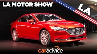 2018 Mazda 6 facelift revealed LA Auto Show [upl. by Eurd]