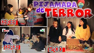 🍿🧟‍♂️PIJAMADA DE TERROR 🍕👻 ¡Pasamos Una Noche Despiertas🌓 UN ESPIRITU SE MANIFESTÓ  CONNY MERLIN [upl. by Azer18]