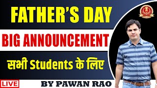 😍FATHERS DAY SPECIAL  BIG ANNOUNCEMENT🎁 BY PAWAN RAO SIR 😀 [upl. by Coleen583]