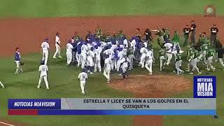 ESTRELLA Y LICEY SE VAN A LOS GOLPES EN EL QUISQUEYA [upl. by Analem]