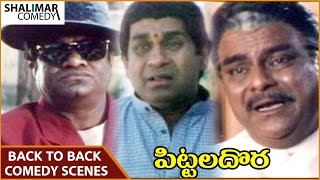 Pittala Dora Movie Full Comedy Scenes  Ali Brahmanandam Kota Srinivasa Rao  Shalimar Comedy [upl. by Ahsetan]