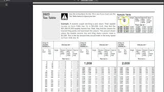 IRS Tax Tables [upl. by Jacquelynn]