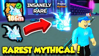 I ACTUALLY HATCHED THE RAREST MYTHICAL PET IN PET SIMULATOR X TECH WORLD Roblox [upl. by Jud]