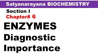 Chp6 Satyanarayana Biochemistry  Diagnostic Importance of ENZYMES  Biochemistry Lectures [upl. by Crow]