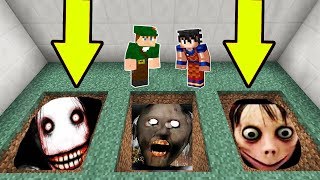 NÃO ENTRE NOS BURACOS SECRETOS DO MINECRAFT [upl. by Madriene]