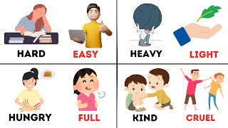 Opposite words in English  opposite words for preschoolers  Educational video  Antonym for kids [upl. by Aicirtap]