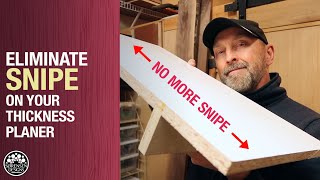 Say Goodbye To Snipe  Thickness Planer Jig  Woodworking [upl. by Roee940]