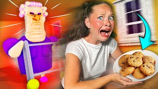 MY GRANDMA ATTACKED ME  Playing Roblox ESCAPE GRUMPY GRAN Obby [upl. by Guildroy291]