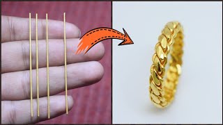 24K Gold Twisted Ring Making  Jewellery Making  How its Made  Gold Smith Jack [upl. by Sset]