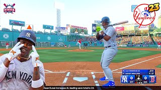 MLB The Show 24 NY Yankees vs B Red Sox  Jazz First Game at Fenway Park  Franchise 23 PS5 4K [upl. by Arihs]