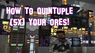 Minecraft  Ore Quintupling 5x  Mekanism Mod Tutorial [upl. by Hokanson]