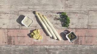 Fagottini met pesto en witte asperge [upl. by Adyht]