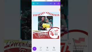 Tutorial Bikin Twibbon HUT RI ke76 menggunakan Canva [upl. by Vescuso]