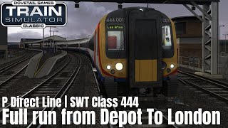 Portsmouth Hbr To London Waterloo  Class 444 SW DIRECT LINE [upl. by Sevik]