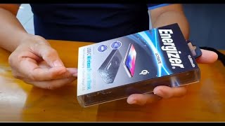 Energizer fast wireless charger power bank unboxing and test  QE10000CQ bisaya Philippines [upl. by Alyag]