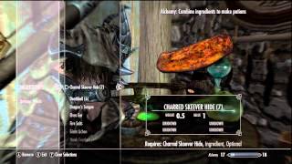 Skyrim Potion guide Cure curse amp Damage health [upl. by Perri]