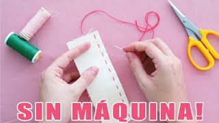 5 puntadas para coser a mano  Cómo coser sin maquina [upl. by Eseerahs]