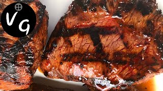 Grilled Teriyaki Sirloin Steak recipe On the Weber kettle  Easy Steak recipe [upl. by Atinrahs]