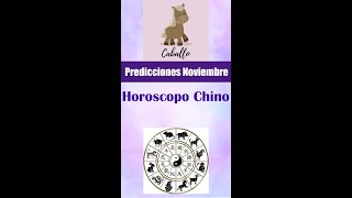 PREDICCIONES HOROSCOPO CHINO CABALLO – NOVIEMBRE [upl. by Gaylord]