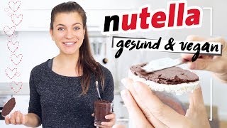 Gesunde Nutella  Vegan Gesund amp ohne Zucker  Neuer Trend Schoko Hummus [upl. by Aikrehs]