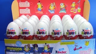 NOVO  24 Kinder Jaja  otvaranje Kinder jaja SUPER IGRACKE MINIONS KOLEKCIJA 24 SURPRISE EGGS [upl. by Lanod]