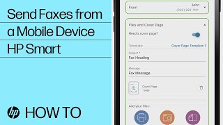 Sending Faxes from Your Mobile Device Using HP Smart  HP Printers  HP Support [upl. by Nirot141]