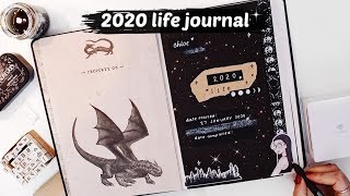 STARTING A NEW JOURNAL  2020 life journal  qampa [upl. by Lorimer261]