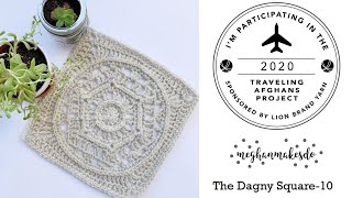 Traveling Afghans The Dagny Square Free Crochet Pattern Lionbrand traveling afghans project [upl. by Ennirac]