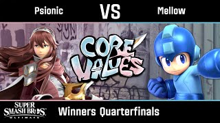 Psionic Lucina vs Mellow Mega Man  Ultimate Winners Quarterfinals  CORE VALUES V [upl. by Tomchay]