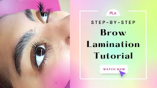 How to do Brow Lamination  A StepbyStep Tutorial [upl. by Anoid]