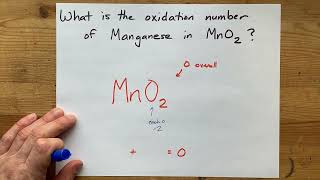 Oxidation Number of Manganese in MnO2 [upl. by Dev341]