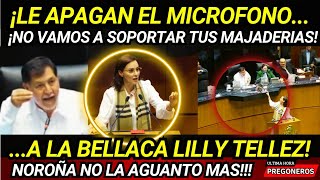 ¡LE APAGAN EL MICROFONO A LA BELLACA NO VAMOS A SOPORTAR TUS MAJADERIAS NOROÑA CALLA A TELLEZ [upl. by Voorhis]