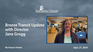 Breeze Transit Update with Director Jane Grogg  Sept 27 2024 [upl. by Sylas]