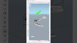 How to create a spiral staircase using True Bend plugin in SketchUp [upl. by Knah]