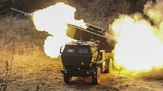 Powerful M142 HIMARS Rocket Launcher in Action  Live Fire Range [upl. by Anglo269]