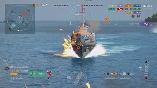 World of Warships Legends  First Place  3084 Team Points  VII SHIMANTO [upl. by Anaitak]