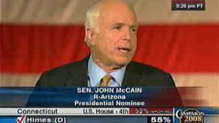 Senator John McCain Election Night Speech Full Video [upl. by Peyter847]