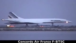 AIR FRANCE Concorde FBTSC take off from Nice Côte dazur France [upl. by Ariat]