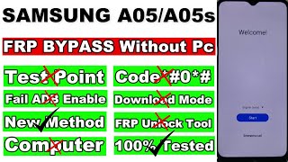 Samsung Galaxy A05A05s FRP Bypass Without Pc  No FRP Unlock Tool  No Test Point  No Code0 [upl. by Mitch]