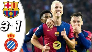 Barcelona vs Espanyol 31  All Goals amp Highlights 2024 [upl. by Kirsten]