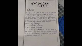 GCS Glasgow Coma Scale ASSIGNMENT Nursing fundamental [upl. by Inami108]