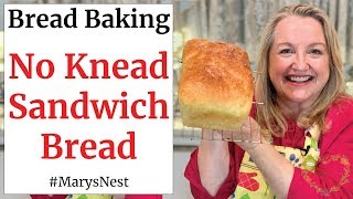 No Knead Sandwich Bread  No Knead Bread Recipe for Making Super Soft Homemade Bread [upl. by Ashbey369]